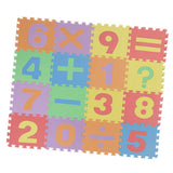 Max 16 Pieces Arithmetic Numbers Foam Puzzle Exercise Mat Interlocking Tiles - Aladdin Shoppers