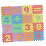 Max 16 Pieces Arithmetic Numbers Foam Puzzle Exercise Mat Interlocking Tiles - Aladdin Shoppers