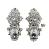 Max 1Pair Curtain Holdbacks Metal Drapery Tieback Tassel Wall Hook Silver - Aladdin Shoppers