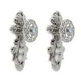 Max 1Pair Curtain Holdbacks Metal Drapery Tieback Tassel Wall Hook Silver - Aladdin Shoppers