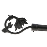Max 1Pcs Curtain Rod Head/Ends/Drapery Pole Finals Dia 28mm Black Tail - Aladdin Shoppers