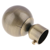 Max 1Pcs Curtain Rod Head/Ends/Drapery Pole Finals Dia 28mm Bronze Ball - Aladdin Shoppers