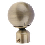 Max 1Pcs Curtain Rod Head/Ends/Drapery Pole Finals Dia 28mm Bronze Ball - Aladdin Shoppers