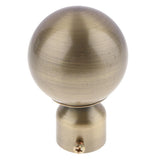 Max 1Pcs Curtain Rod Head/Ends/Drapery Pole Finals Dia 28mm Bronze Ball - Aladdin Shoppers