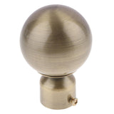 Max 1Pcs Curtain Rod Head/Ends/Drapery Pole Finals Dia 28mm Bronze Ball - Aladdin Shoppers