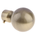 Max 1Pcs Curtain Rod Head/Ends/Drapery Pole Finals Dia 28mm Bronze Ball - Aladdin Shoppers