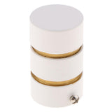 Max 1Pcs Curtain Rod Head/Ends/Drapery Pole Finals Dia 28mm White Cylinder - Aladdin Shoppers