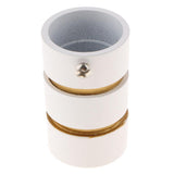 Max 1Pcs Curtain Rod Head/Ends/Drapery Pole Finals Dia 28mm White Cylinder - Aladdin Shoppers