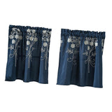 Max 1Pcs Window Voile Sheer Curtain Valance Tiers 74x61cm_B - Aladdin Shoppers