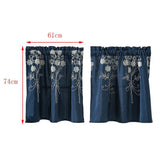Max 1Pcs Window Voile Sheer Curtain Valance Tiers 74x61cm_B - Aladdin Shoppers