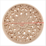 Max 1pcs Wooden Carved Corner Onlay Applique Frame Home Furniture Craft 10cm - Aladdin Shoppers