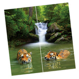 Max 2 Panels Set Teen Animal Decor 3D Print Window Curtain Drapes Tiger - Aladdin Shoppers
