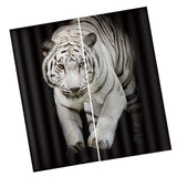 Max 2 Panels Set Teen Animal Decor 3D Print Window Curtain Drapes White Tiger - Aladdin Shoppers