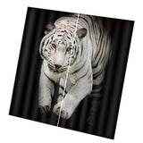 Max 2 Panels Set Teen Animal Decor 3D Print Window Curtain Drapes White Tiger - Aladdin Shoppers