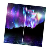 Max 2 Panels Set Teen Animal Decor 3D Print Window Curtain Drapes Wolf Spirit - Aladdin Shoppers