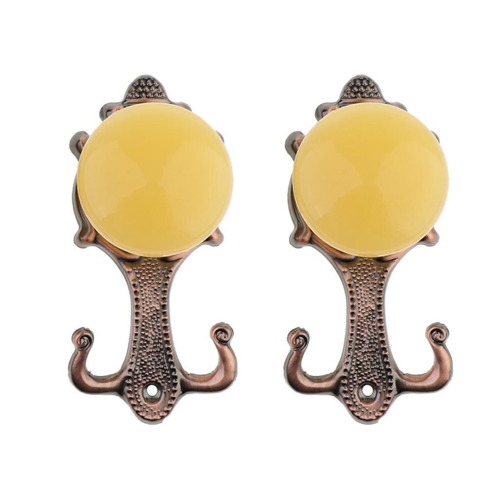 Max 2 Pcs Alloy Curtain Wall Hook Drapery Tieback Decor,2 Colors Optional Bronze - Aladdin Shoppers