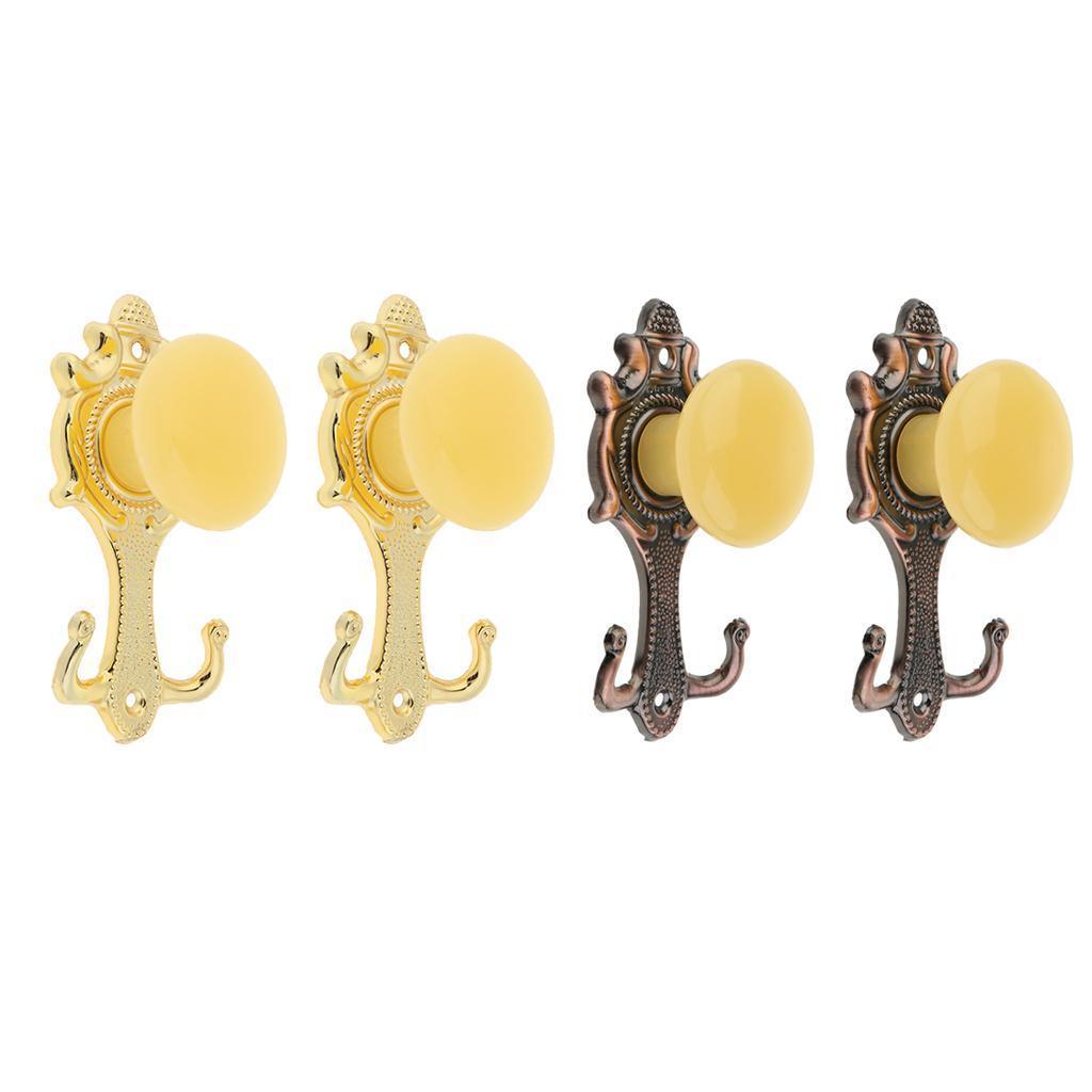 Max 2 Pcs Alloy Curtain Wall Hook Drapery Tieback Decor,2 Colors Optional Bronze - Aladdin Shoppers