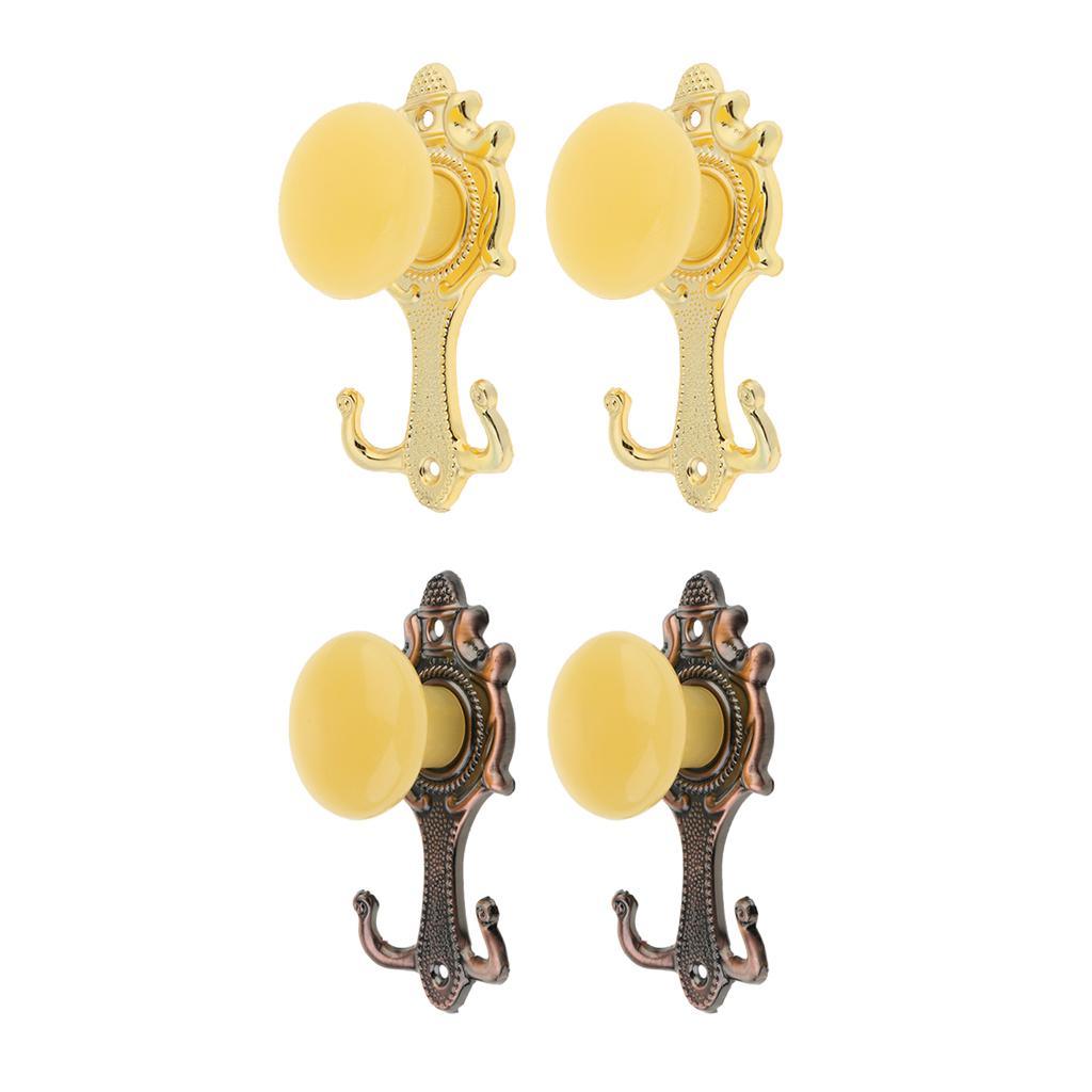 Max 2 Pcs Alloy Curtain Wall Hook Drapery Tieback Decor,2 Colors Optional Bronze - Aladdin Shoppers
