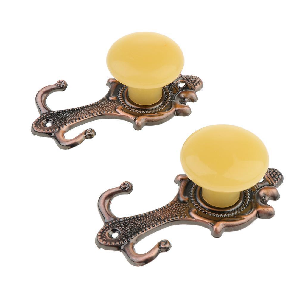 Max 2 Pcs Alloy Curtain Wall Hook Drapery Tieback Decor,2 Colors Optional Bronze - Aladdin Shoppers