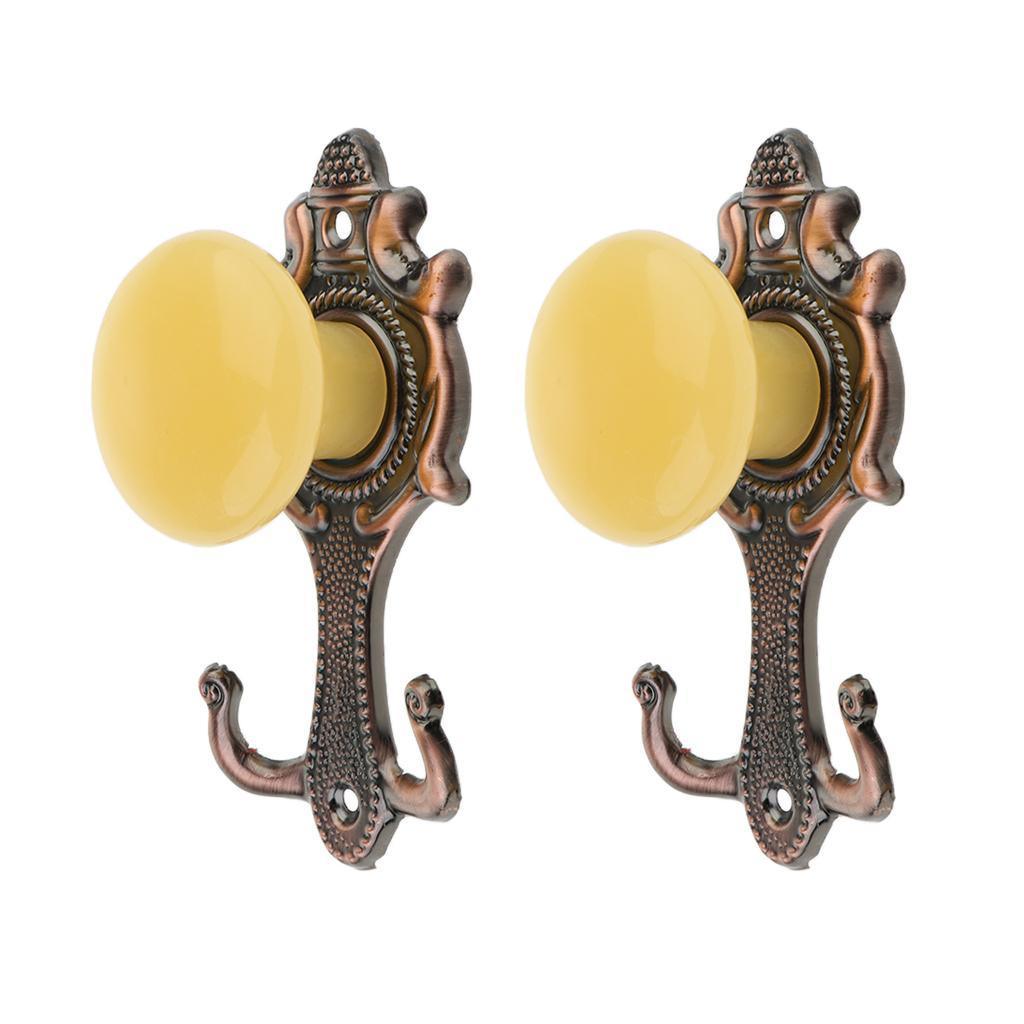 Max 2 Pcs Alloy Curtain Wall Hook Drapery Tieback Decor,2 Colors Optional Bronze - Aladdin Shoppers