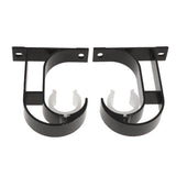 Max 2 Pcs Aluminum Alloy Curtain Rod Holder Wall Bracket Drapery Hardware,Black - Aladdin Shoppers