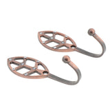 Max 2 Pcs European-style Crystal Alloy Curtain Wall Tieback Hooks Ancient Red - Aladdin Shoppers