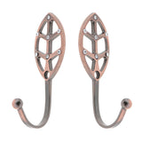 Max 2 Pcs European-style Crystal Alloy Curtain Wall Tieback Hooks Ancient Red - Aladdin Shoppers