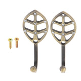 Max 2 Pcs European-style Crystal Alloy Curtain Wall Tieback Hooks Bronze - Aladdin Shoppers