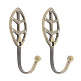 Max 2 Pcs European-style Crystal Alloy Curtain Wall Tieback Hooks Bronze - Aladdin Shoppers
