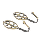 Max 2 Pcs European-style Crystal Alloy Curtain Wall Tieback Hooks Bronze - Aladdin Shoppers