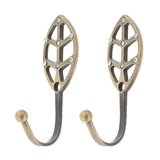 Max 2 Pcs European-style Crystal Alloy Curtain Wall Tieback Hooks Bronze - Aladdin Shoppers
