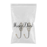 Max 2 Pcs European-style Crystal Alloy Curtain Wall Tieback Hooks Bronze - Aladdin Shoppers