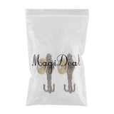 Max 2 Pcs European-style Curtain Strap Hook Alloy Wall Hook,3 Colors Ancient Red - Aladdin Shoppers