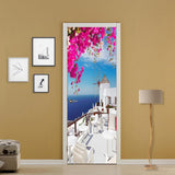 Max 2 Pieces 3D Self Adhesive Door Wall Fridge Sticker Wrap Mural 90cm A - Aladdin Shoppers