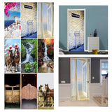 Max 2 Pieces 3D Self Adhesive Door Wall Fridge Sticker Wrap Mural 90cm A - Aladdin Shoppers