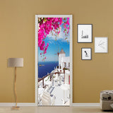 Max 2 Pieces 3D Self Adhesive Door Wall Fridge Sticker Wrap Mural 90cm A - Aladdin Shoppers