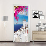 Max 2 Pieces 3D Self Adhesive Door Wall Fridge Sticker Wrap Mural 90cm A - Aladdin Shoppers