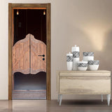 Max 2 Pieces 3D Self Adhesive Door Wall Fridge Sticker Wrap Mural 90cm B - Aladdin Shoppers