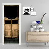 Max 2 Pieces 3D Self Adhesive Door Wall Fridge Sticker Wrap Mural 90cm C - Aladdin Shoppers