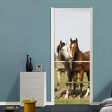 Max 2 Pieces 3D Self Adhesive Door Wall Fridge Sticker Wrap Mural 90cm G - Aladdin Shoppers