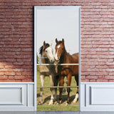 Max 2 Pieces 3D Self Adhesive Door Wall Fridge Sticker Wrap Mural 90cm G - Aladdin Shoppers