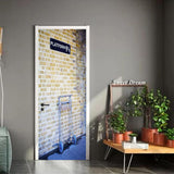Max 2 Pieces 3D Self Adhesive Door Wall Fridge Sticker Wrap Mural 90cm II - Aladdin Shoppers
