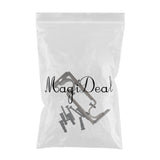 Max 2 Pieces Adjustable Metal Curtain Pole Rod Wall Bracket Hook Holder Brown - Aladdin Shoppers