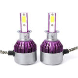 Max 2 Pieces Car LED H3 Headlight Bulb Lamp 6500K 36W 8000LM White