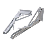 Max 2 Pieces Folding Release Catch Wall Shelf Bracket Support K Shaped 14 inches - Aladdin Shoppers