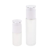 Max 2 Pieces Glass spray Bottles Refillable Cosmetic Container 30ml/80ml White - Aladdin Shoppers