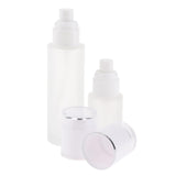 Max 2 Pieces Glass spray Bottles Refillable Cosmetic Container 30ml/80ml White - Aladdin Shoppers