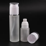 Max 2 Pieces Glass spray Bottles Refillable Cosmetic Container 30ml/80ml White - Aladdin Shoppers
