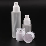 Max 2 Pieces Glass spray Bottles Refillable Cosmetic Container 30ml/80ml White - Aladdin Shoppers