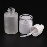 Max 2 Pieces Glass spray Bottles Refillable Cosmetic Container 30ml/80ml White - Aladdin Shoppers